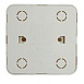 Розетка 3-местная с/з открытой установки, STEKKER, 250В, 16А, IP20, серия София, серебро, MST16-13-03 - фото