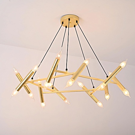 Подвесной Светильник Jonathan Browning Le Pentagone Chandelier 20 Light Imperiumloft 123487-22 - фото