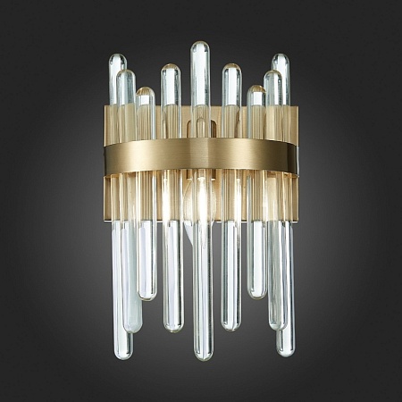 Бра ST-Luce Латунь/Латунь, Прозрачный E14 1*40W SL1167.301.01 - фото