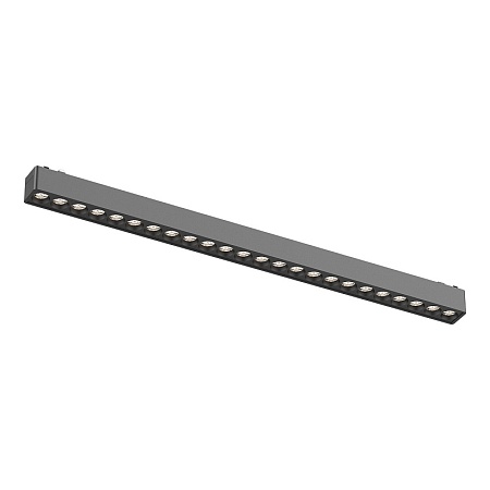 Магнитный трековый светильник Черный LED 1*24W 3000K 1 640Lm Ra>90 36° IP20 L445xW26xH2 ST673.436.24 - фото