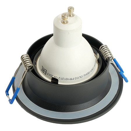 Светильник встраиваемый Feron DL3301 потолочный MR16 G5.3 черный - фото