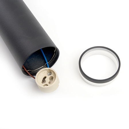 Светильник потолочный Feron ML1708 Barrel LUNA на подвесе  MR16 35W 230V, черный 55*200 - фото