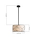 Светильник подвесной ST-Luce Черный/Бежевый E27 3*60W SL6228.413.03 - фото