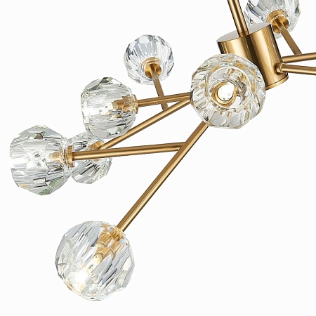 Светильник подвесной ST-Luce Латунь/Прозрачный G9 LED 12*5W SL1166.303.12 - фото
