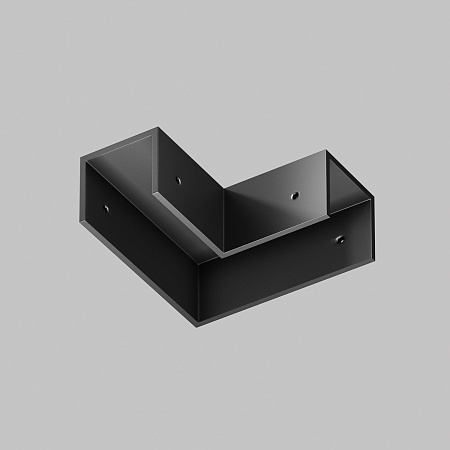 Коннектор угловой для профиля Elasity IP черный - фото