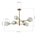 Светильник потолочный Латунь/Белый E27 6*60W SLE205202-06 - фото