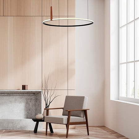 Светильник подвесной ST-Luce Черный/Черный, Терракотовый LED 1*42W 4000K SL6131.403.42 - фото