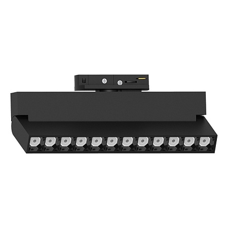 Светильник трековый светодиодный на шинопровод 12W, 1080 Lm, 4000К, 30 градусов, черный, Feron AL139 серия LensFold - фото