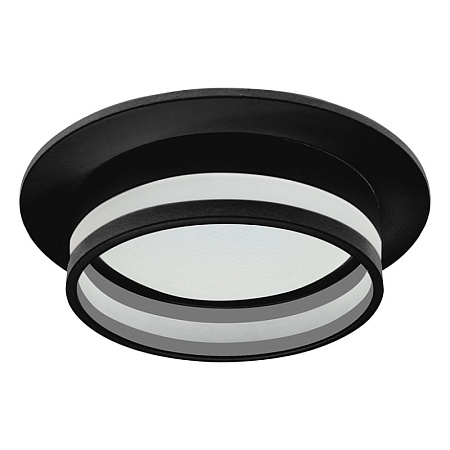 Светильник встраиваемый Feron DL502 LUNA  потолочный GX53 черный круг - фото