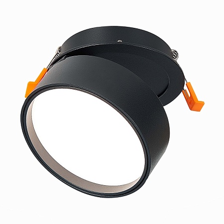 Встраиваемый поворотный светильник Черный LED 1*14W 3000K 1 100Lm Ra>90 120° IP20 D105x ST651.438.14 - фото