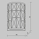 Настенный светильник (бра) Maytoni Gelid MOD184-WL-01-CH - фото