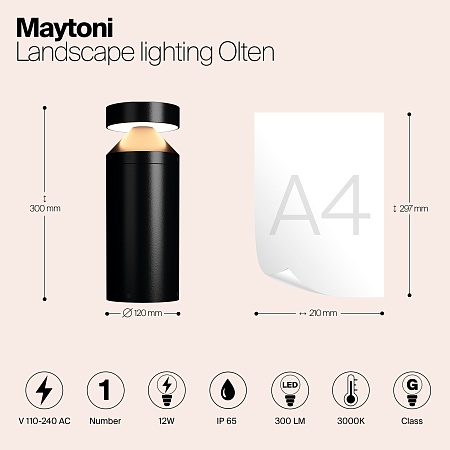 Ландшафтный светильник Outdoor Olten O591FL-L12GF3K - фото