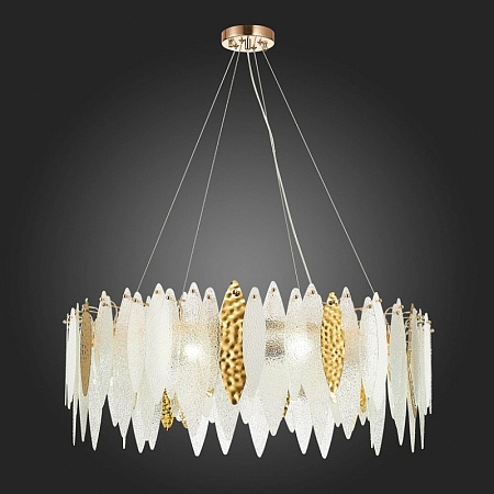 Люстра подвесная ST-Luce Золотистый/Прозрачный, Белый E14 10*60W SL1224.203.10 - фото