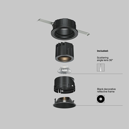 Встраиваемый светильник Technical Wise DL057-7W3K-B - фото