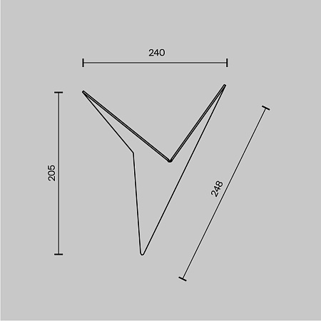 Настенный светильник (бра) Technical Trame C808WL-L3W - фото