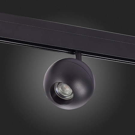 Магнитный трековый светильник Черный LED 1*12W 3000K 680Lm Ra>80 36° IP20 L120xW100xH19 ST354.436.12 - фото