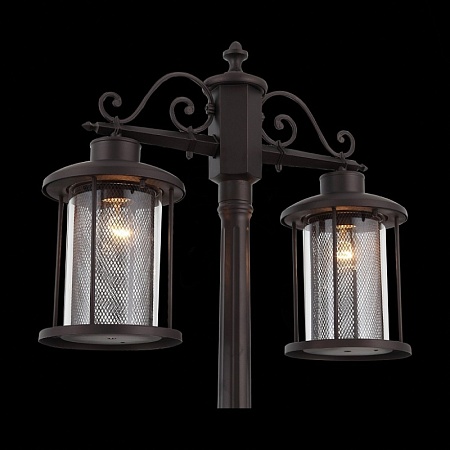 Светильник уличный наземный ST-Luce Темный кофе/Прозрачный, Темный кофе E27 2*100W SL080.425.02 - фото