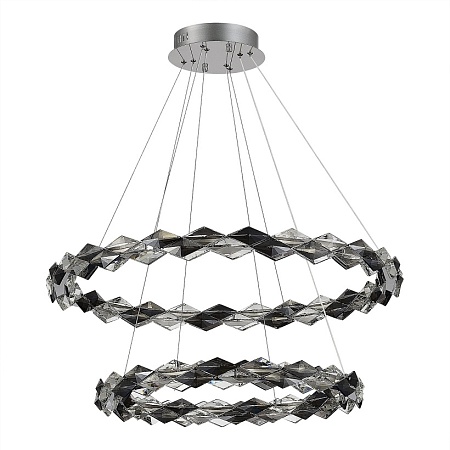 Люстра подвесная ST-Luce Хром/Прозрачно-Дымчатый LED 1*45W 3000K SL6009.103.02 - фото
