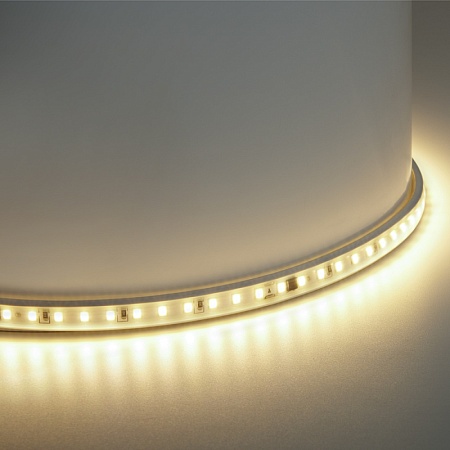 Светодиодная LED лента Feron LS710, 120SMD(2835)/м 10Вт/м 220V длина 25м, 3000K, IP65, с 1 сетевым шнуром, 2 заглушками, 2 коннекторами в комплекте - фото