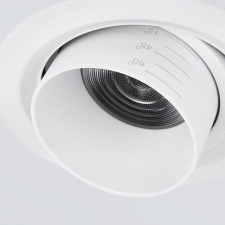 Встраиваемый точечный светодиодный светильник 9920 LED 15W 4200K белый Elektrostandard - фото