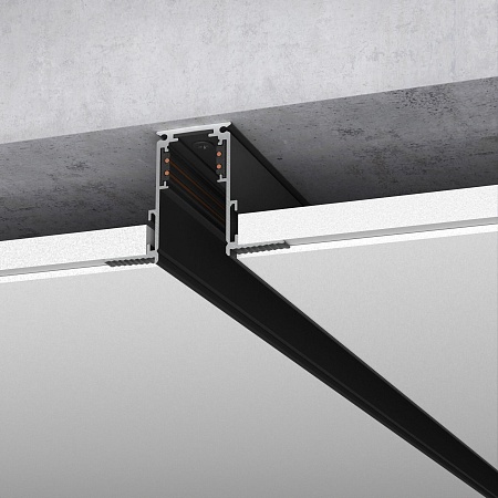 Шинопровод встраиваемый белый 1 м Slim Magnetic 85086/00 Elektrostandard - фото