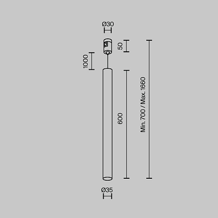 Трековый светильник Technical TR156-1-5W4K-PT - фото