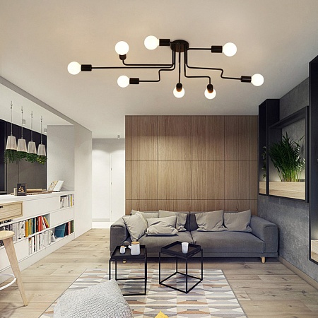 Потолочная Люстра Scheme Black Imperiumloft 102019-26 - фото