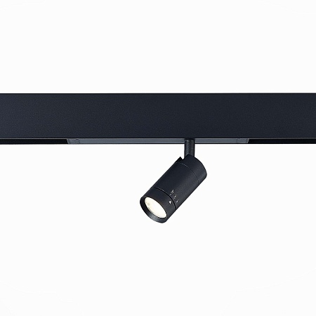 Св-к трек. Черный LED 1*7W 4000K 400Lm Ra>90 15-38 IP20 D40xH90 220V ST658.446.07 - фото