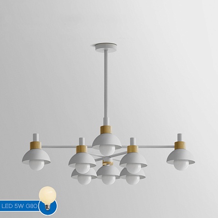 Люстра На Штанге Fanta A 8 Lights White Imperiumloft 193151-26 - фото