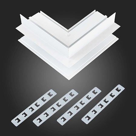 Внешний угол-соединитель для встраиваемого магнитного шинопровода ST-Luce Белый ST007.559.00 - фото