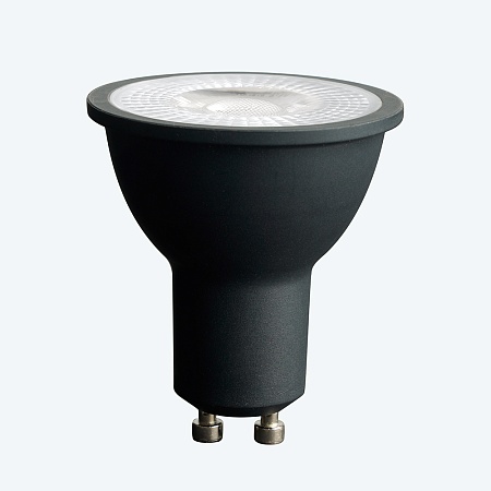 Лампа светодиодная Feron.PRO LB-1607 GU10 7W 175-265V 2700K  в черном корпусе - фото
