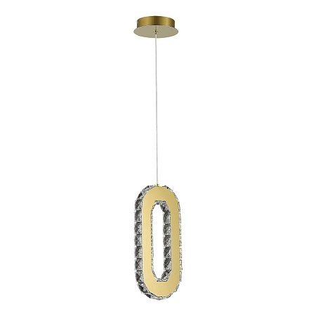 Светильник подвесной ST-Luce Золотистый/Золотистый, Прозрачный LED 1*9W 3000K SL6506.203.01 - фото