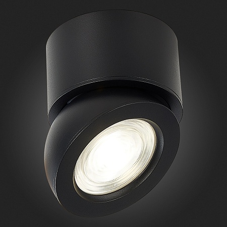 Светильник потолочный Черный LED 1*10W 4000K 850Lm Ra>90 38° IP20 D95xH96 180-240V ST654.442.10 - фото