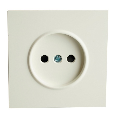 Розетка 1-местная с защитной шторкой (механизм), STEKKER, б/з, 250В, 16А, серия Эмили, RST16-5109-01 , белый фарфор, soft touch - фото