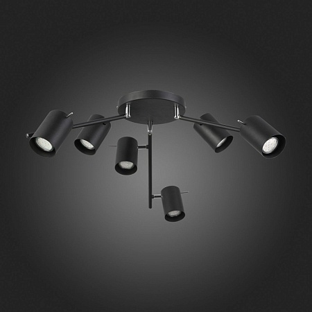Светильник потолочный ST-Luce Черный/Черный GU10 6*7W SL597.402.06 - фото