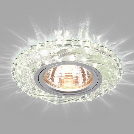 Светильник встраиваемый MR16 с подсветкой прозрачный 2200 MR16 - фото