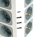 Удлинитель 12-местн с/з, 3x1мм2, 1.5 м,250В,16А, 3520Вт 3USB A + 1C 5V 3,4A, белый, серый серия Comfort HM10-61-01 - фото