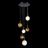 Светильник подвесной ST-Luce Латунь/Черный, Белый G4 6*5W SL1183.543.06