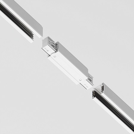 Коннектор прямой Trinity белый - фото