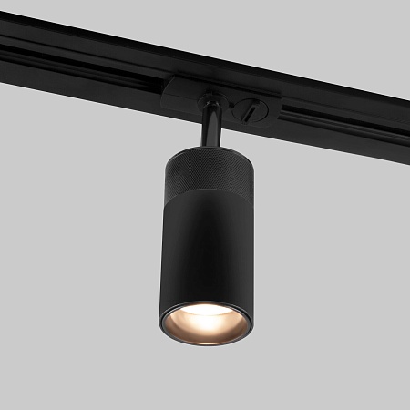 Трековый светодиодный светильник для однофазного шинопровода Riffe чёрный 9 Вт 4200K 85512/01 9W 4200K чёрный однофазный Elektrostandard - фото