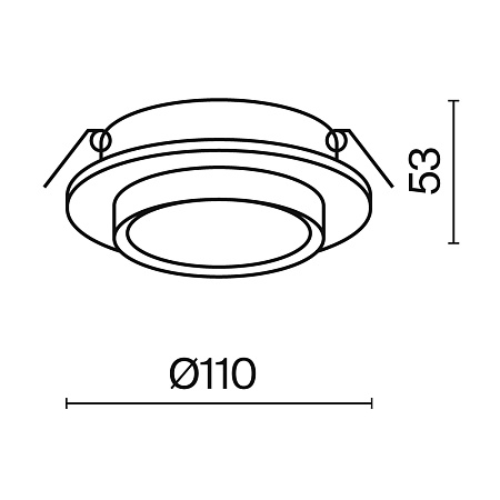 Встраиваемый светильник Technical DL086-GX53-RD-B - фото