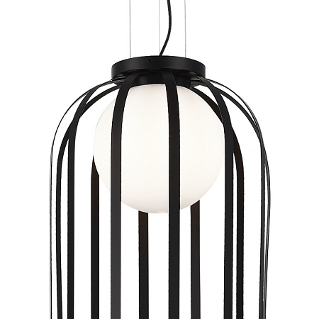 Светильник подвесной ST-Luce Черный/Белый E27 1*60W SL6129.403.01 - фото