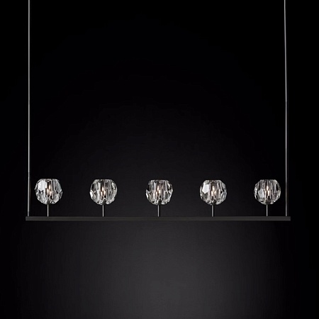 Люстра Boule De Cristal Linear Chandelier 5 Black Imperiumloft 84808-22 - фото