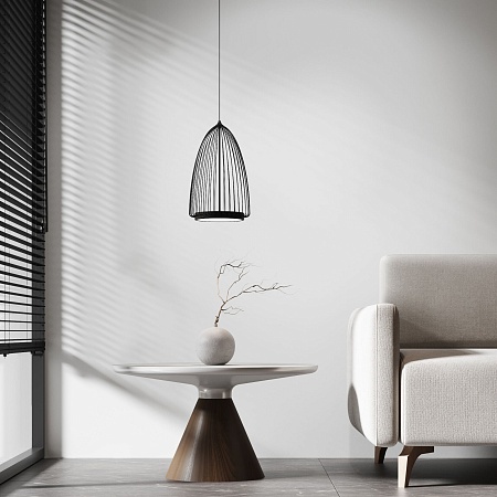 Подвесной светильник Eurosvet 40009/1 LED черный - фото