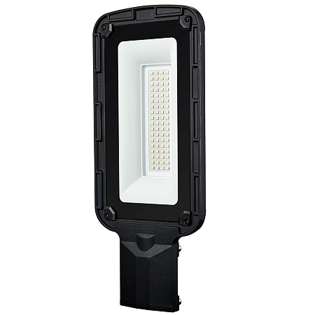Светодиодный уличный консольный светильник SAFFIT SSL10-100 100W 5000K 230V, черный - фото