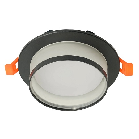 Светильник встраиваемый Feron DL500 потолочный GX53 черный круг - фото