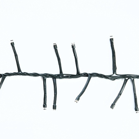 Светодиодная гирлянда Кластер Feron CL10 линейная 20м + 3м 230V мультиколор, c питанием от сети, зеленый шнур - фото