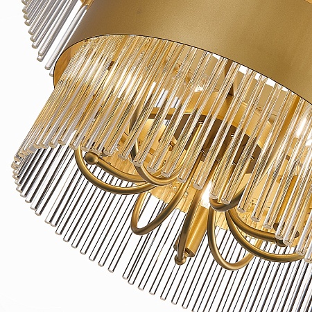 Люстра подвесная ST-Luce Золотистый/Золотистый, Прозрачный E14 9*40W SL1225.203.09 - фото