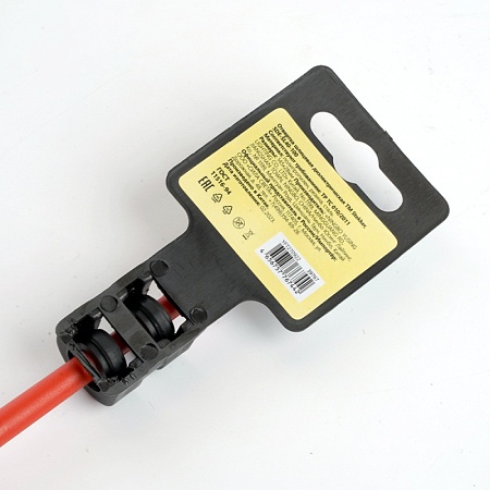 Отвертка шлицевая диэлектрическая STEKKER SL 4.0 х 100мм, SDE-SL40-100 - фото