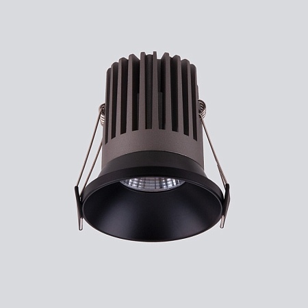 Встраиваемый точечный светодиодный светильник 25026/LED 7W 4200K BK черный - фото